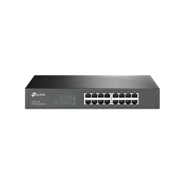 Tp-Link | 16-Port Gigabit Switch | TL-SG1016D | Unmanaged | Desktop/Rackmountable
