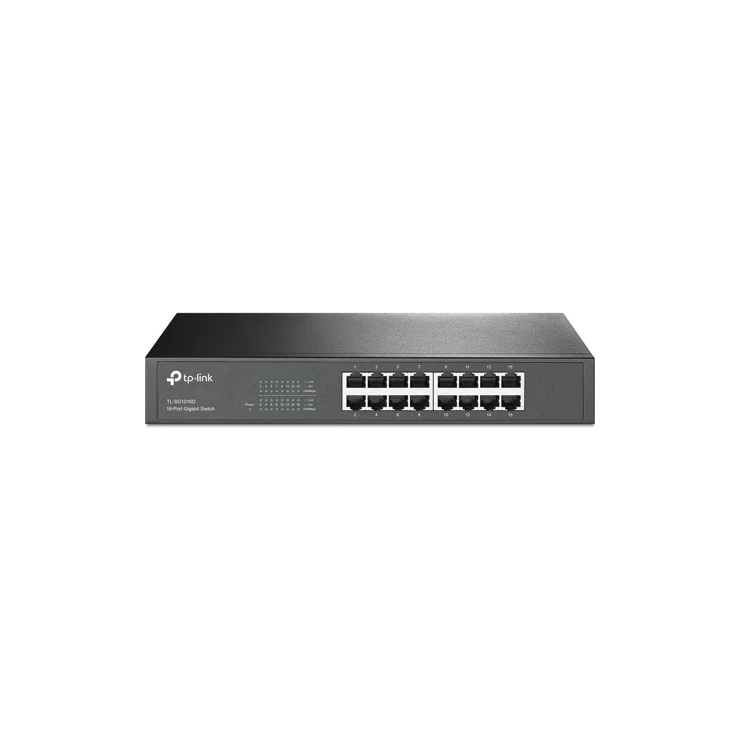 Tp-Link | 16-Port Gigabit Switch | TL-SG1016D | Unmanaged | Desktop/Rackmountable