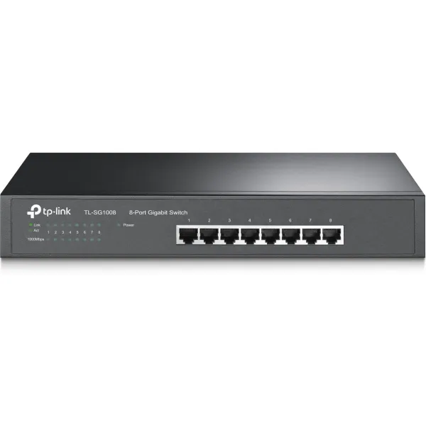 Tp-Link | 8-Port Gigabit Switch | TL-SG1008 | Unmanaged | Desktop/Rackmountable
