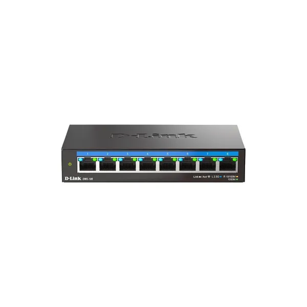 D-Link DMS-108/E | 8-Port 2.5G Multi-Gigabit Desktop Switch | Desktop | Unmanaged