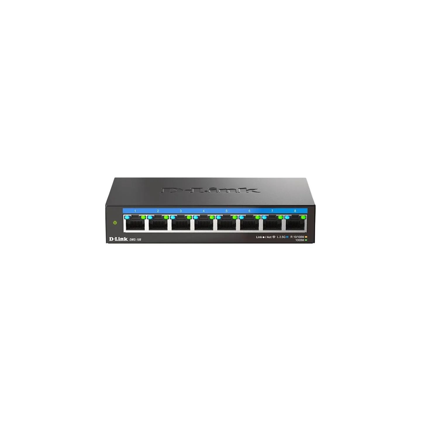 D-Link DMS-108/E | 8-Port 2.5G Multi-Gigabit Desktop Switch | Desktop | Unmanaged