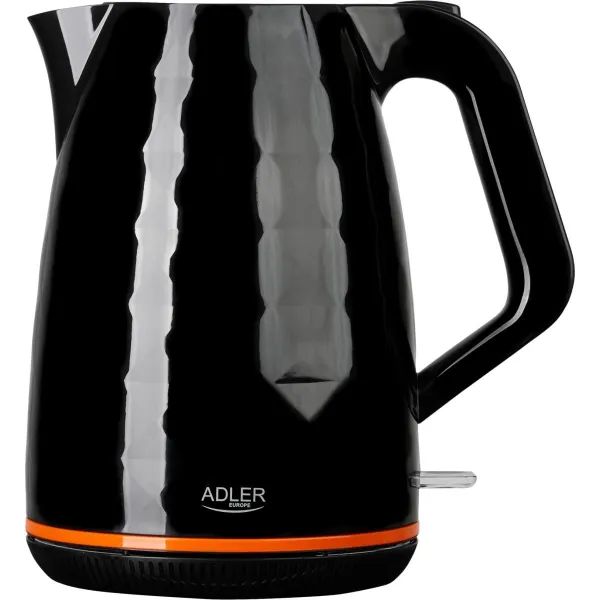 Adler | Kettle | AD 1277 | Standard | 2200 W | 1.7 L | Plastic | 360° rotational base | Black