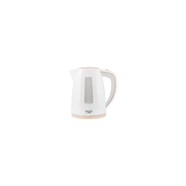 Adler | Kettle | AD 1264 | Standard | 2200 W | 1.7 L | Plastic | 360° rotational base | White