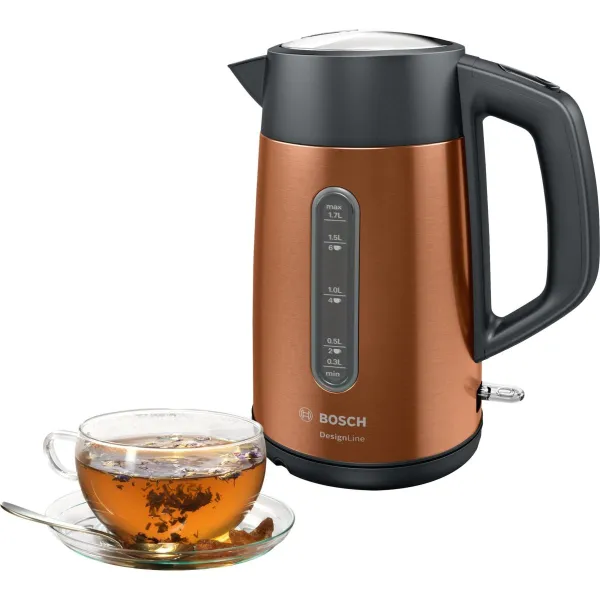 Bosch | Kettle | TWK4P439 | Electric | 2400 W | 1.7 L | Stainless steel | 360° rotational base | Copper