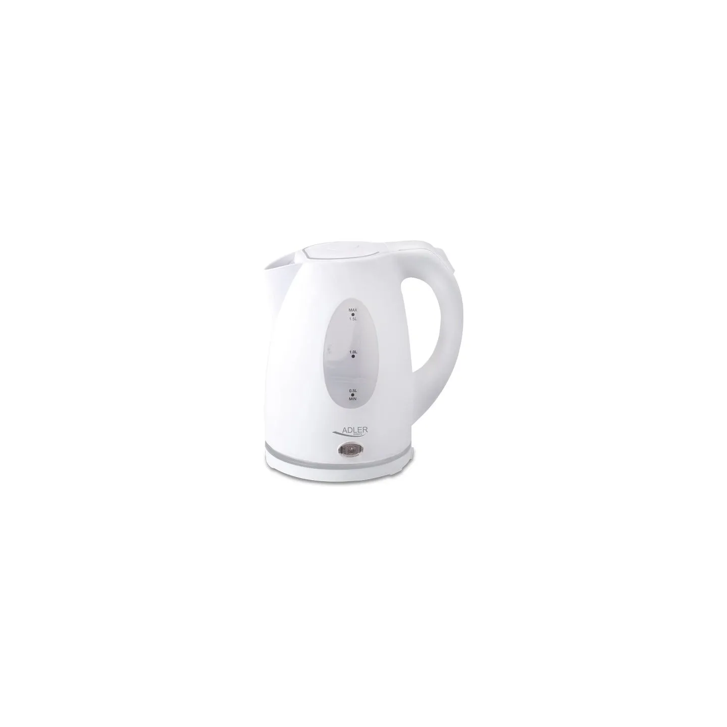 Adler | Kettle | AD 1207 | Standard | 2000 W | 1.5 L | Plastic | 360° rotational base | White