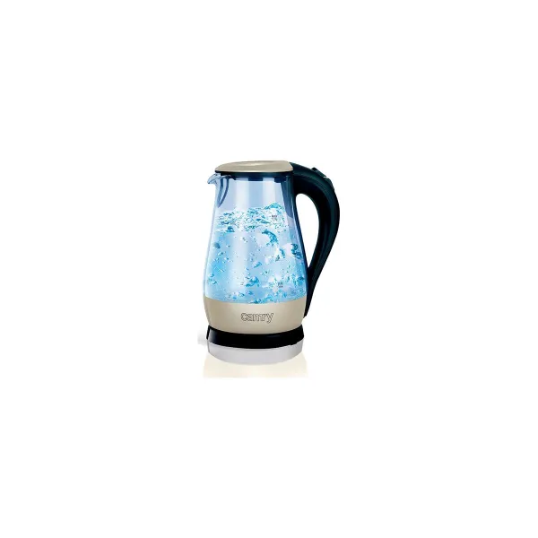 Camry | CR 1251 | Standard kettle | 2000 W | 1.7 L | Glass | 360° rotational base | Glass/Black
