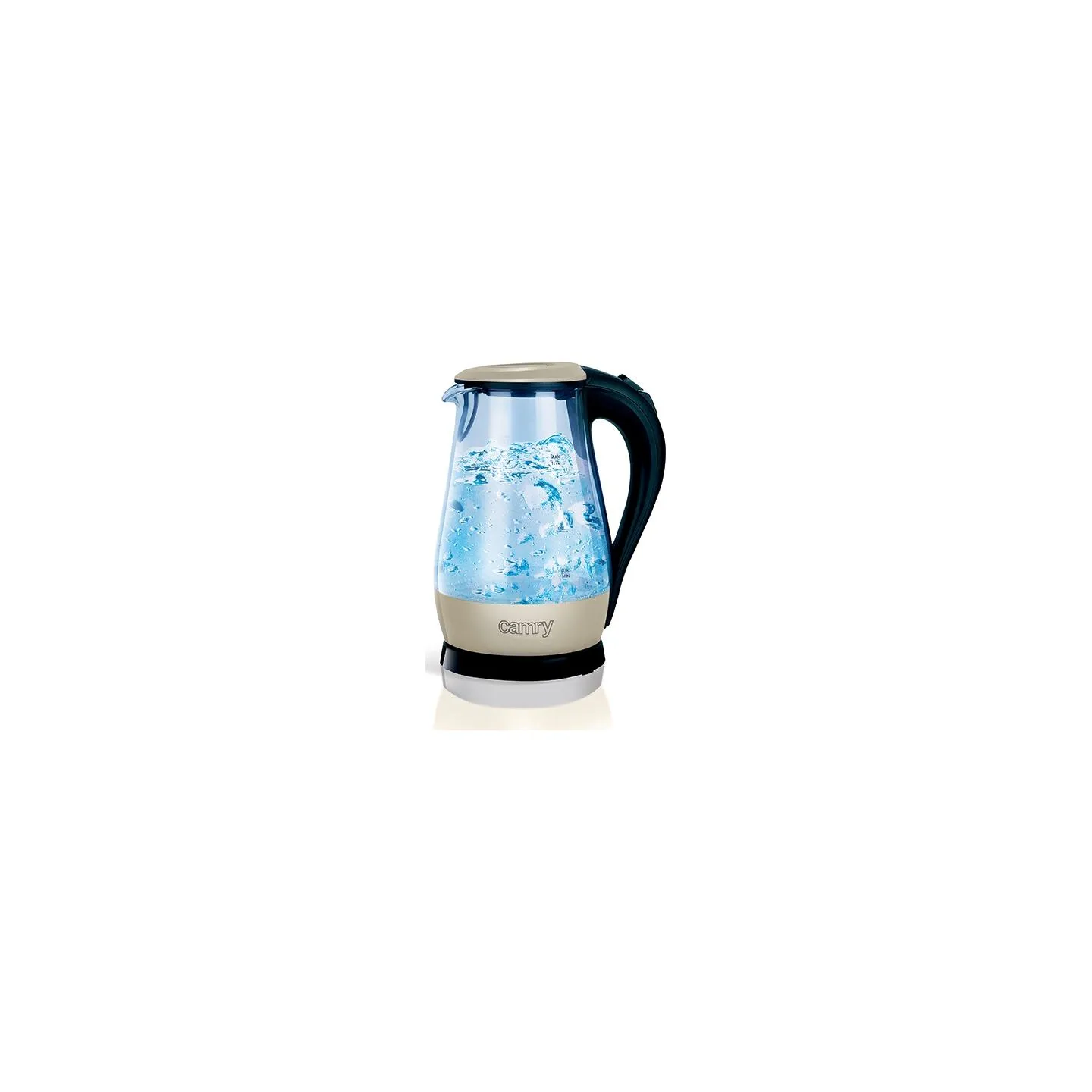 Camry | CR 1251 | Standard kettle | 2000 W | 1.7 L | Glass | 360° rotational base | Glass/Black