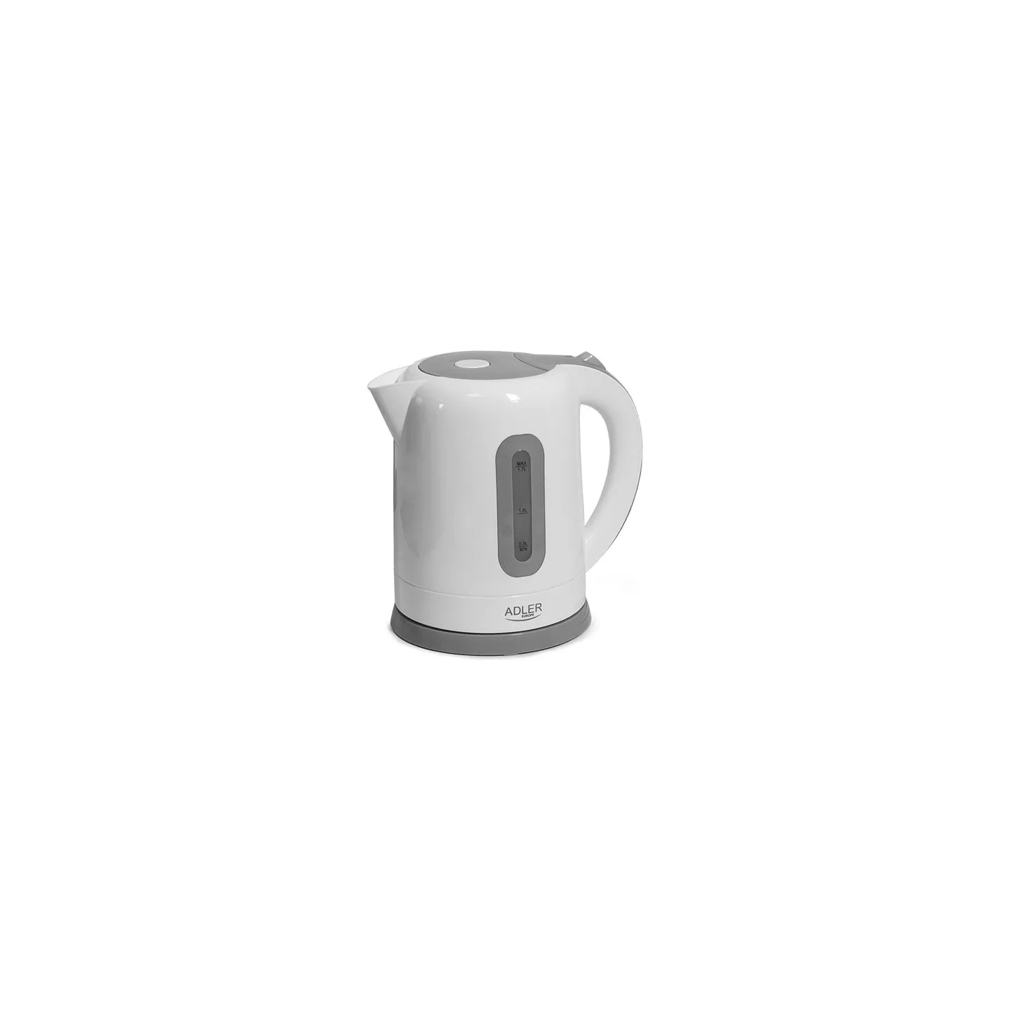 Adler | Kettles | AD 1234 | Standard kettle | 2200 W | 1.7 L | Plastic | 360° rotational base | White