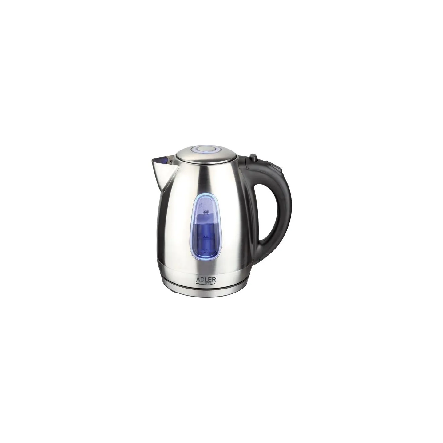 Adler | Kettle | AD 1223 | Standard | 2200 W | 1.7 L | Stainless steel | 360° rotational base | Stainless steel