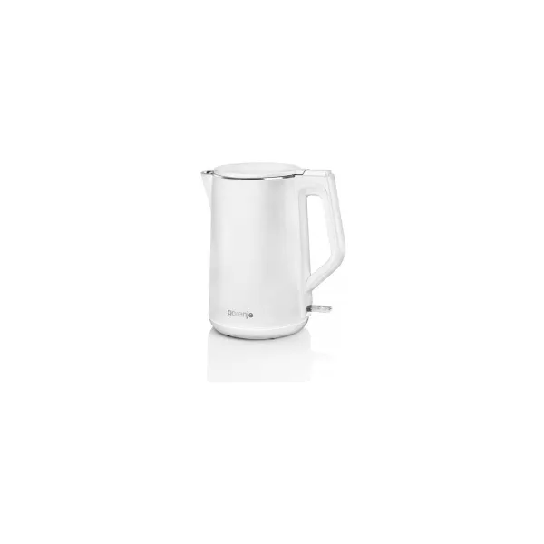 Gorenje | Kettle | K15DWW | Electric | 2200 W | 1.5 L | Plastic + metal | 360° rotational base | White