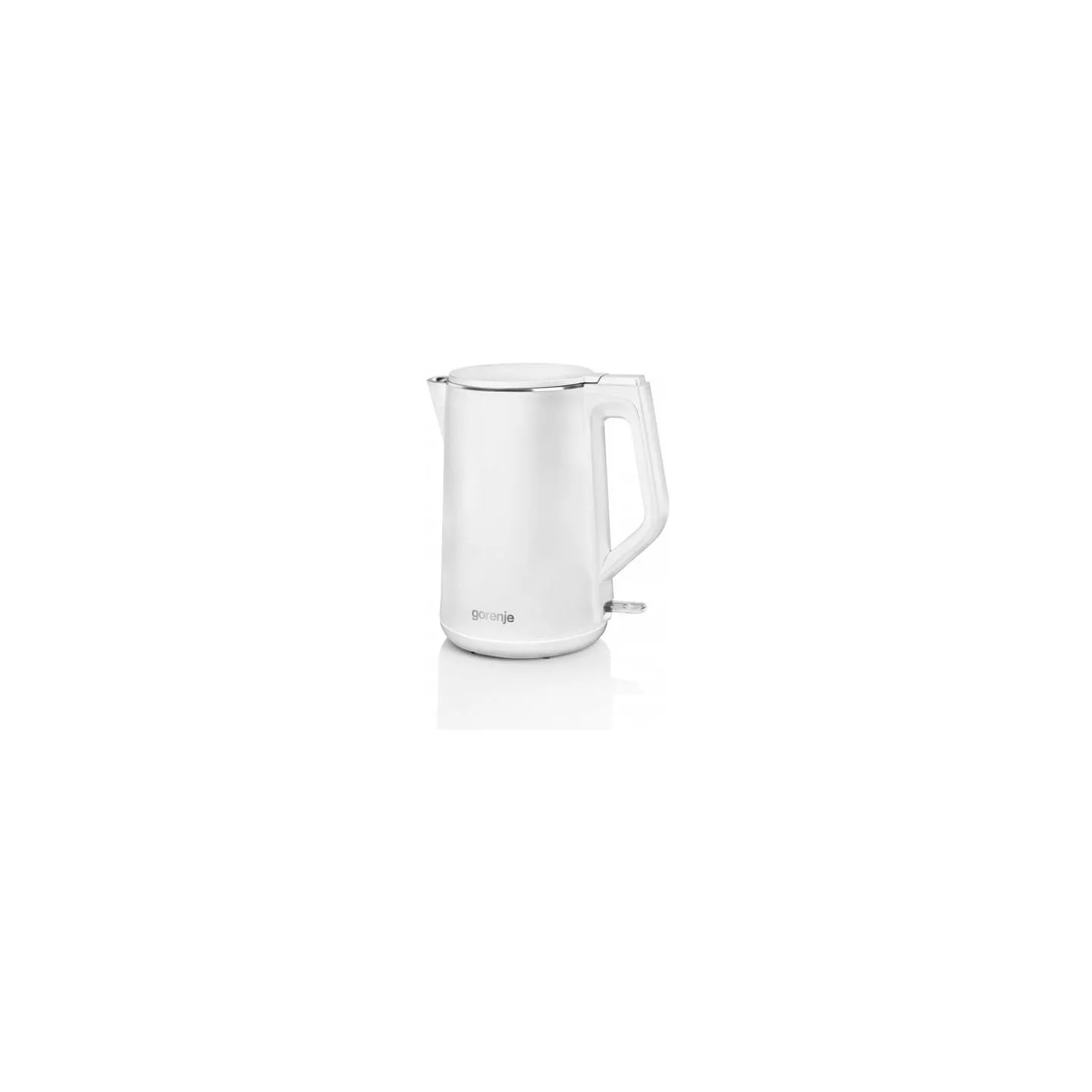 Gorenje | Kettle | K15DWW | Electric | 2200 W | 1.5 L | Plastic + metal | 360° rotational base | White