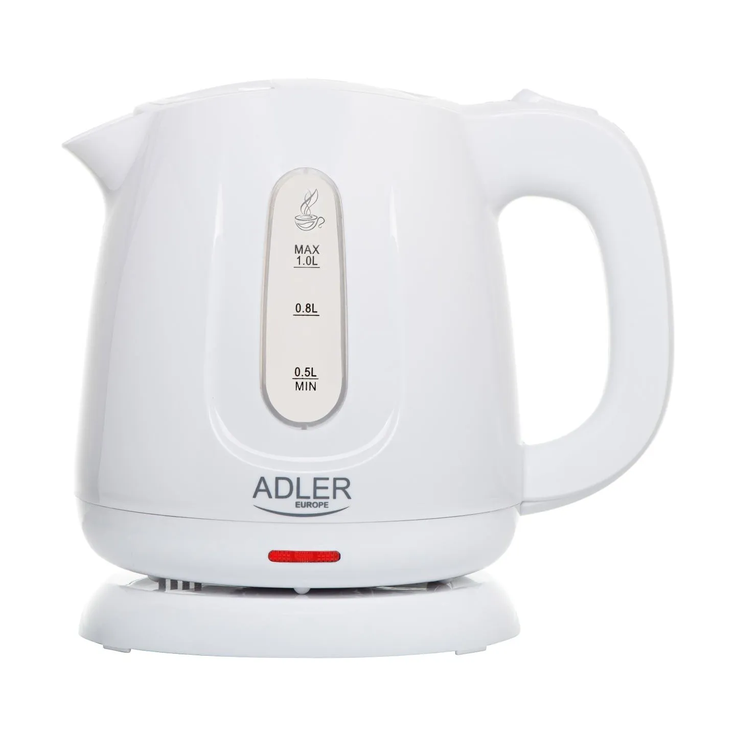 Adler Kettle | AD 1373 | Electric | 850 W | 1 L | Polypropylene | 360° rotational base | White