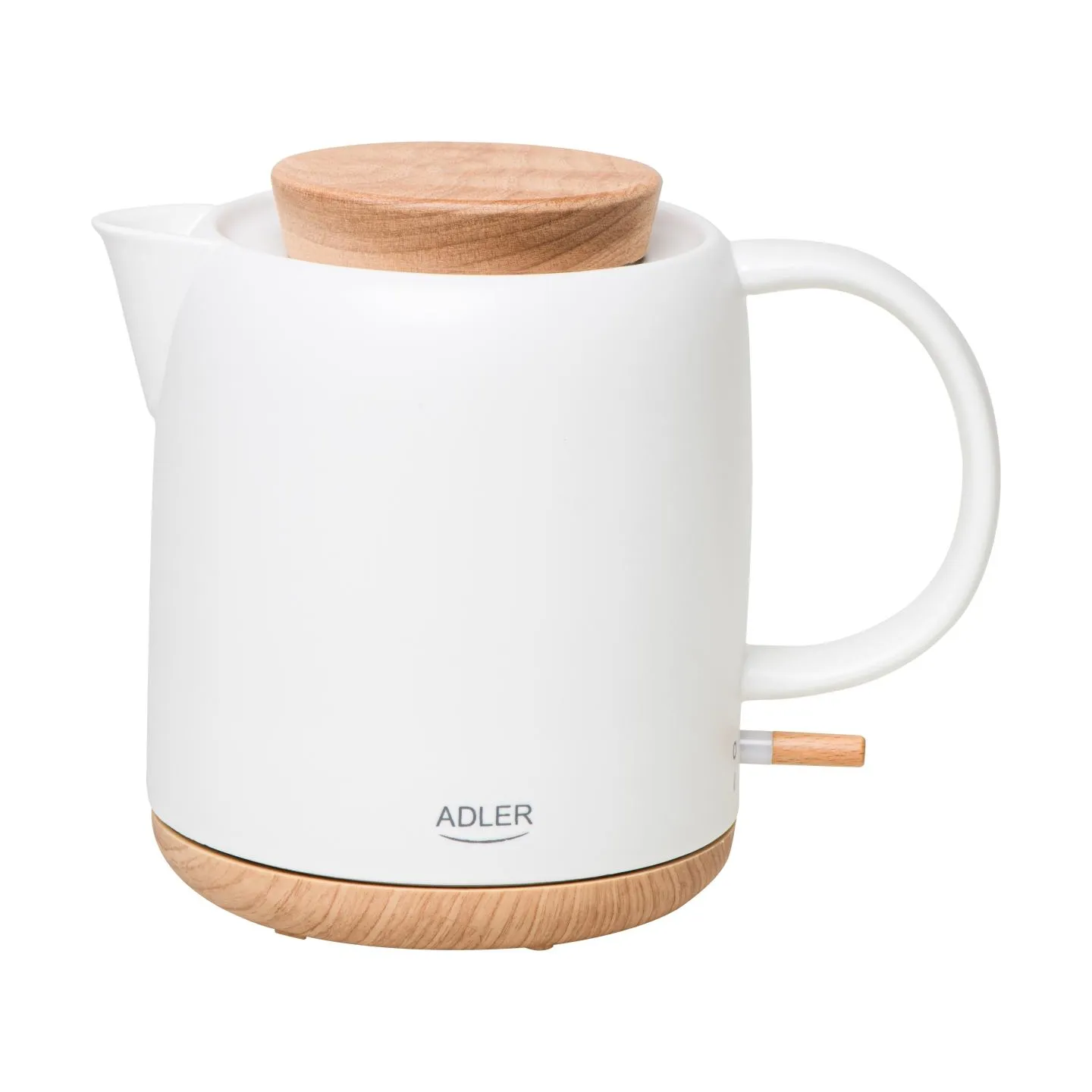 Adler Electric Kettle | AD 1304 | Electric | 1200 W | 1 L | Ceramic | 360° rotational base | White