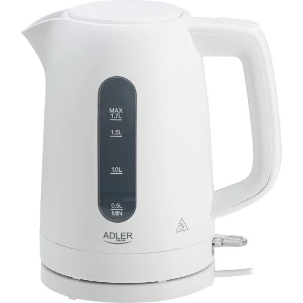 Adler Kettle | AD 1379w | Electric | 2200 W | 1.7 L | Polypropylene | 360° rotational base | White