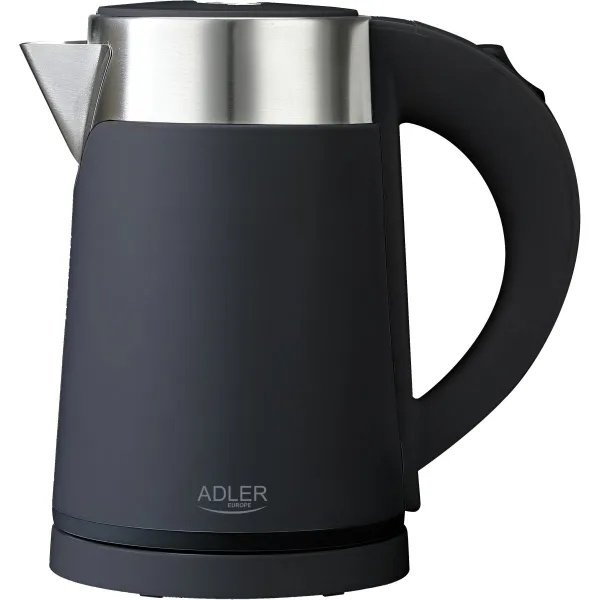 Adler | Kettle | AD 1372 | Electric | 800 W | 0.6 L | Plastic/Stainless steel | 360° rotational base | Black