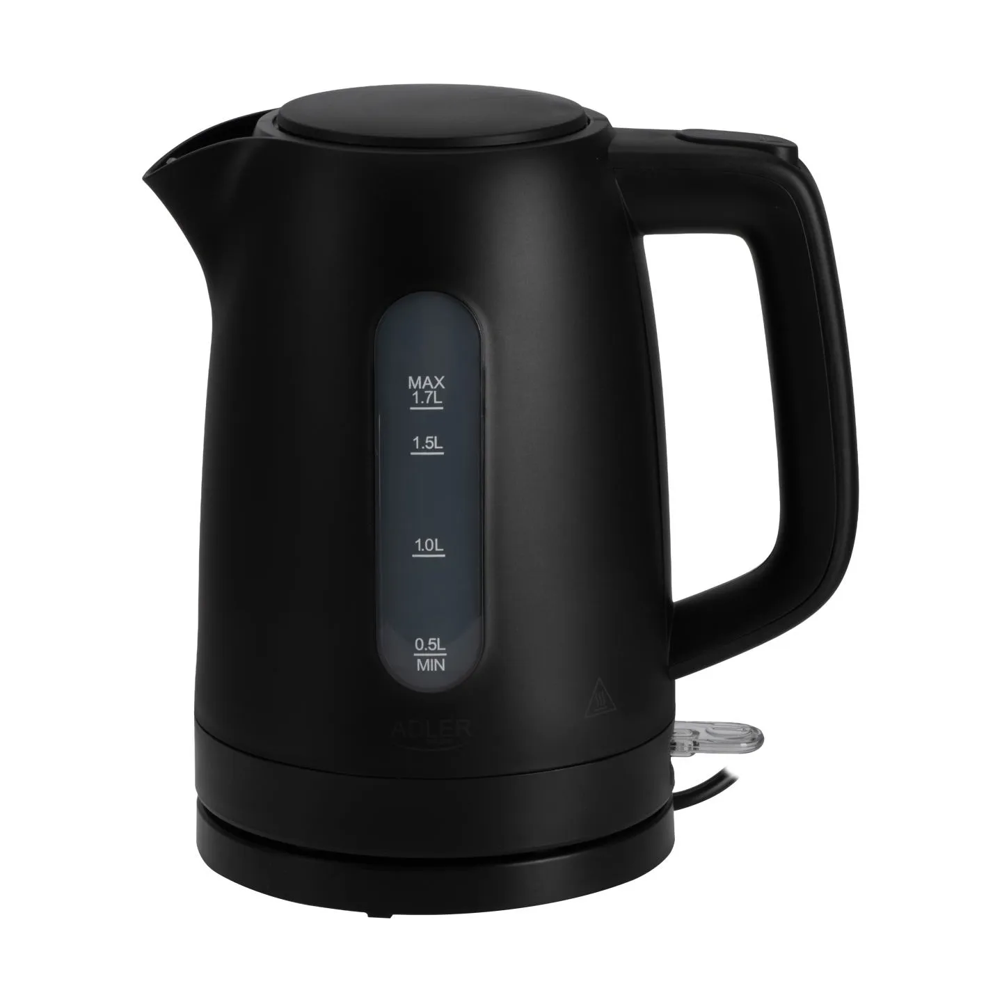 Adler Kettle | AD 1379b | Electric | 2200 W | 1.7 L | Polypropylene | 360° rotational base | Black