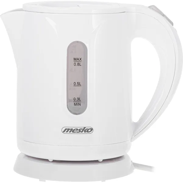 Mesko Kettle | MS 1376 | Electric | 850 W | 0.8 L | Plastic | 360° rotational base | White