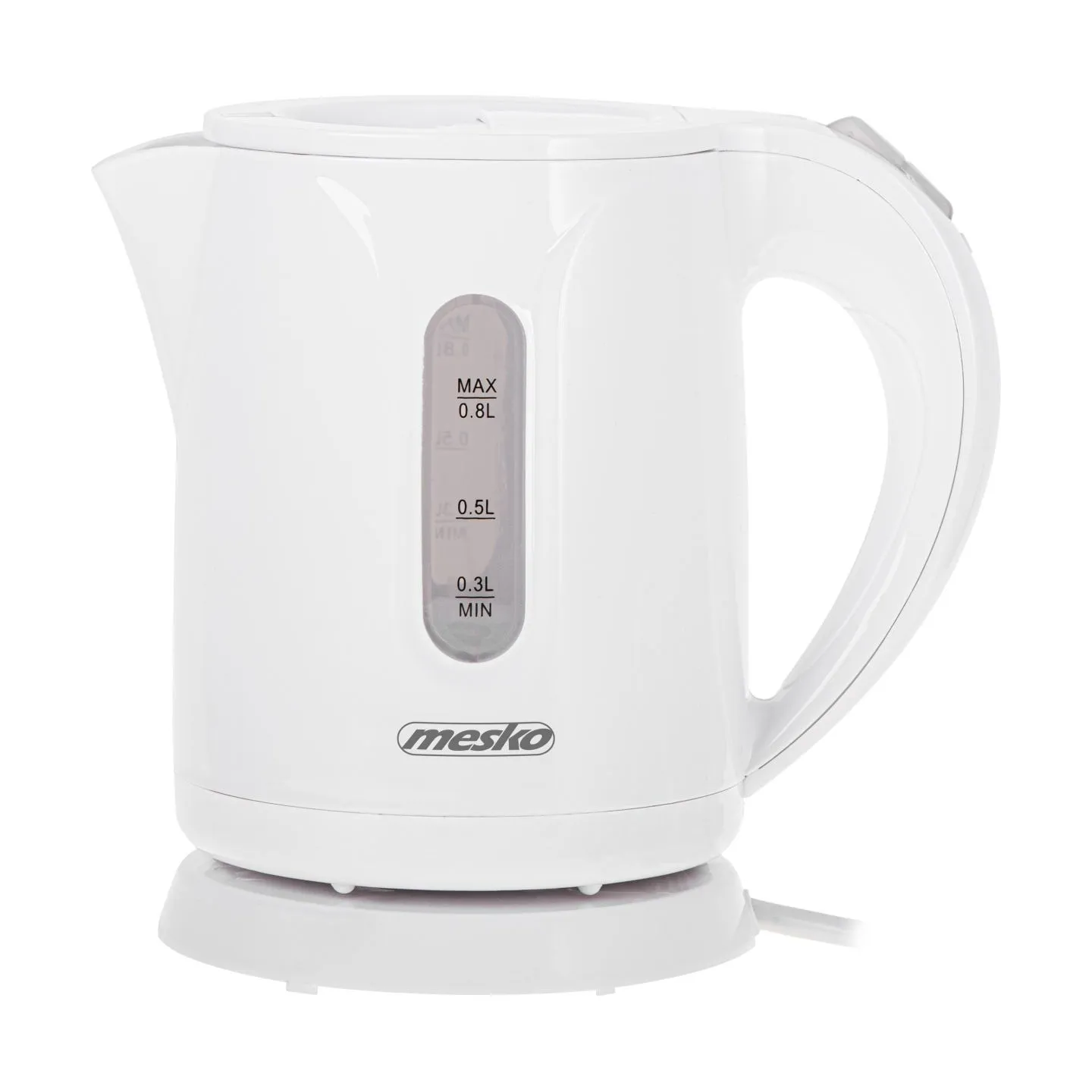 Mesko Kettle | MS 1376 | Electric | 850 W | 0.8 L | Plastic | 360° rotational base | White