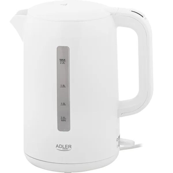 Adler Kettle | AD 1386 | Electric | 1850 W | 2.2 L | Plastic | 360° rotational base | White