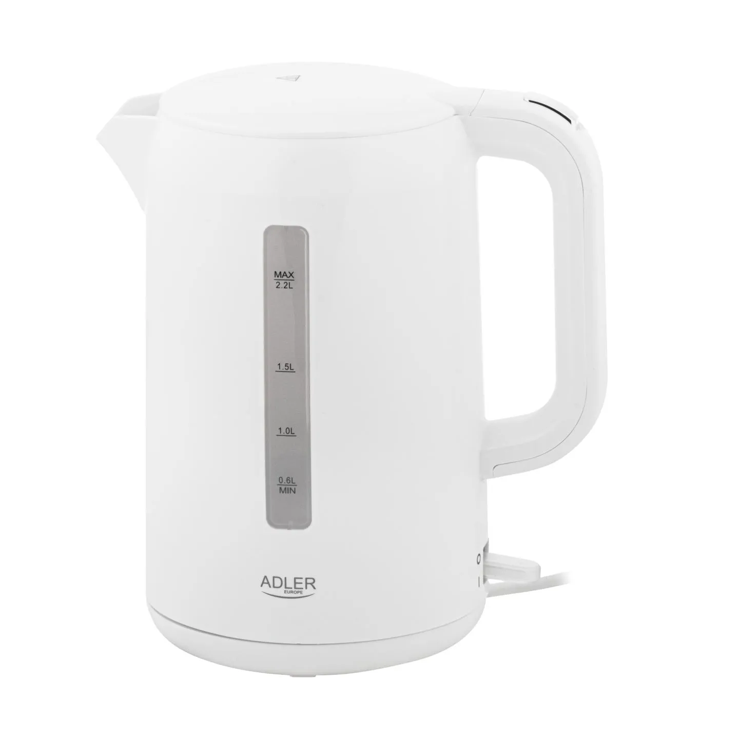 Adler Kettle | AD 1386 | Electric | 1850 W | 2.2 L | Plastic | 360° rotational base | White