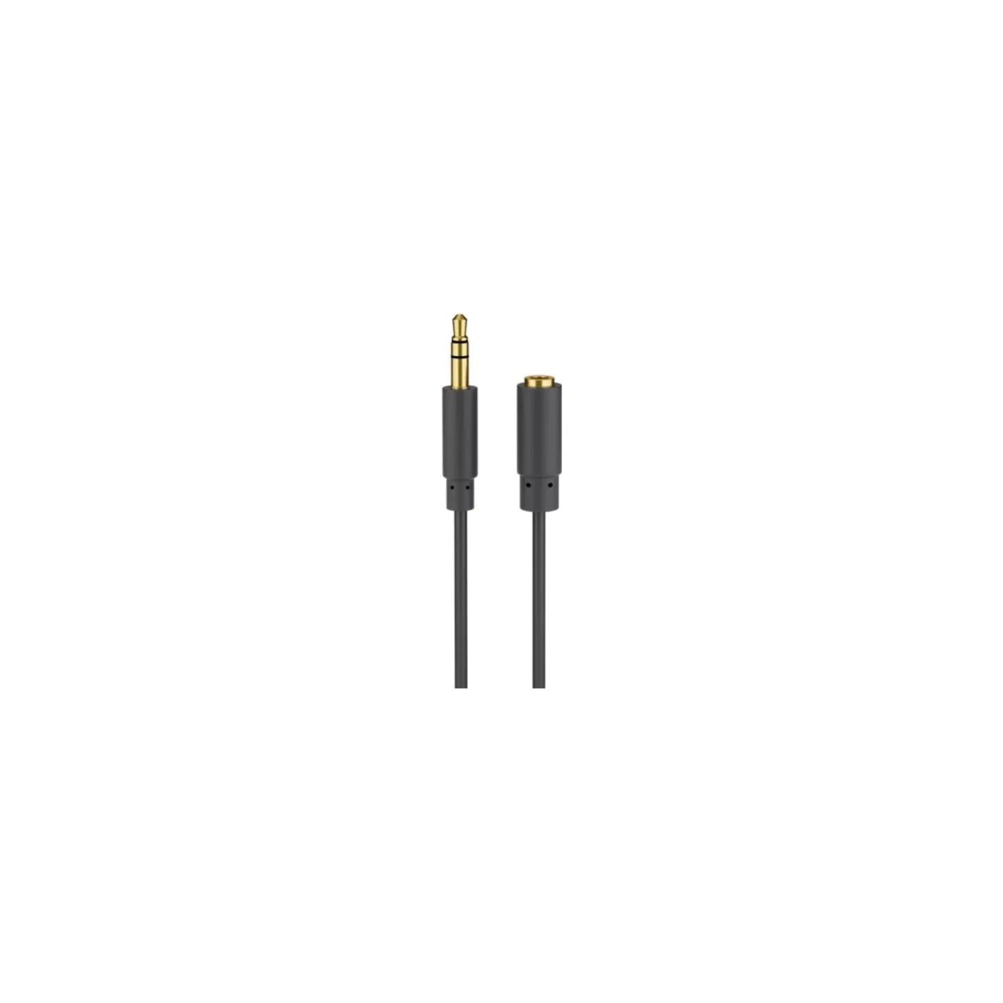 Goobay | Headphone and audio AUX extension cable; 3.5 mm; 3-pin; slim | 97122