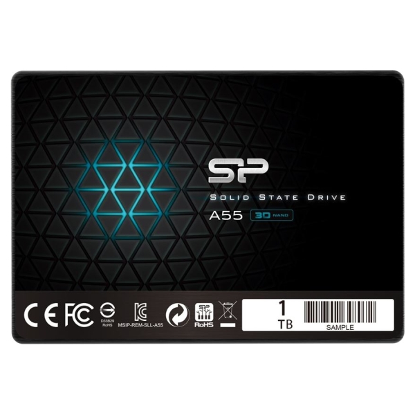 Silicon Power | A55 | 1000 GB | Solid-state drive interface SATA | Read speed 560 MB/s | Write speed 530 MB/s