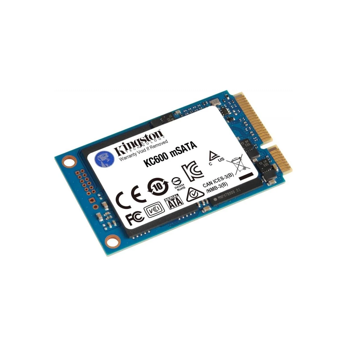 Kingston | KC600 | 256 GB | Solid-state drive interface mSATA | Read speed 550 MB/s | Write speed 500 MB/s
