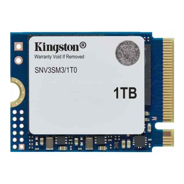 Kingston SSD | NV3 | 1000 GB | SSD form factor M.2 2230 | Solid-state drive interface PCIe 4.0 x4 NVMe | Read speed 6000 MB/s |