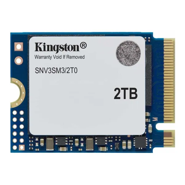 Kingston SSD | NV3 | 2000 GB | SSD form factor M.2 2230 | Solid-state drive interface PCIe 4.0 x4 NVMe | Read speed 6000 MB/s |