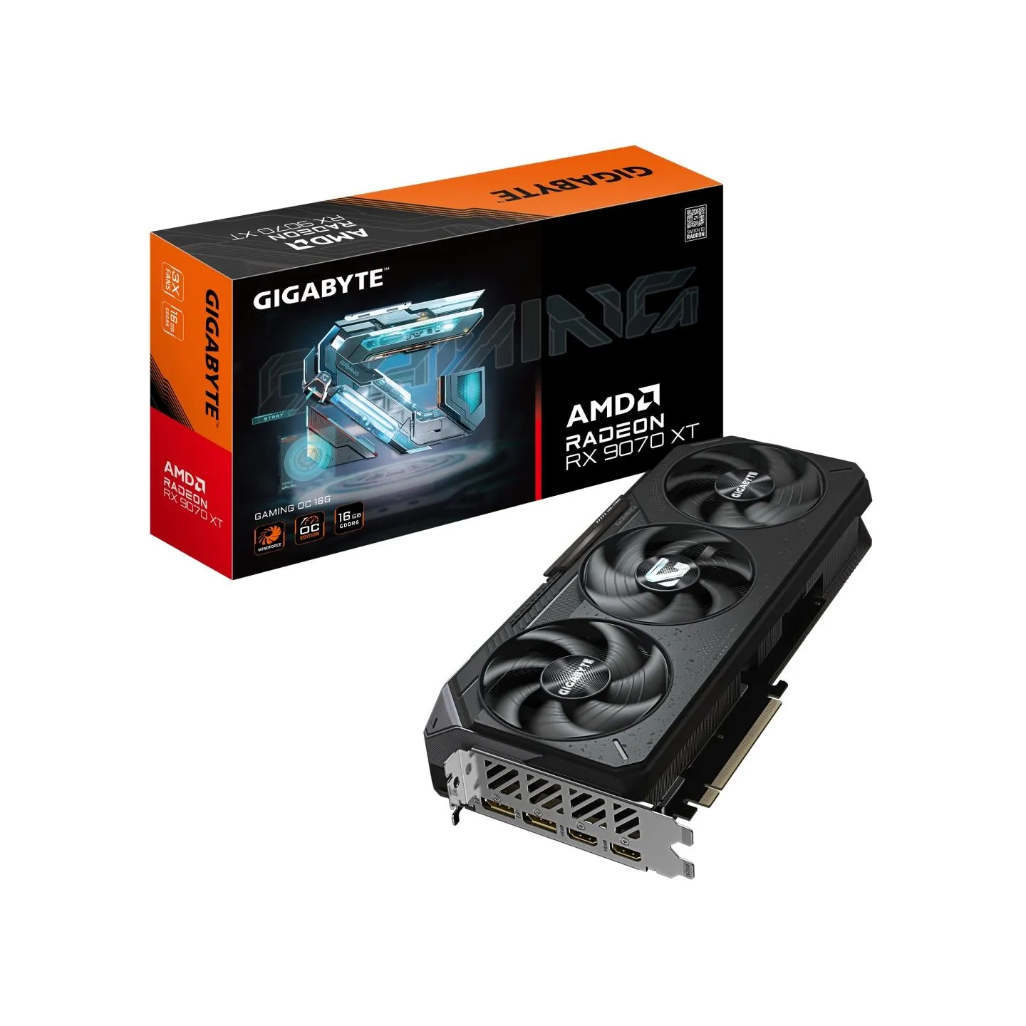 Gigabyte Radeon RX 9070 XT GAMING OC 16G | AMD | 16 GB | Radeon RX 9070 XT | HDMI ports quantity 2 | PCI-E 5.0