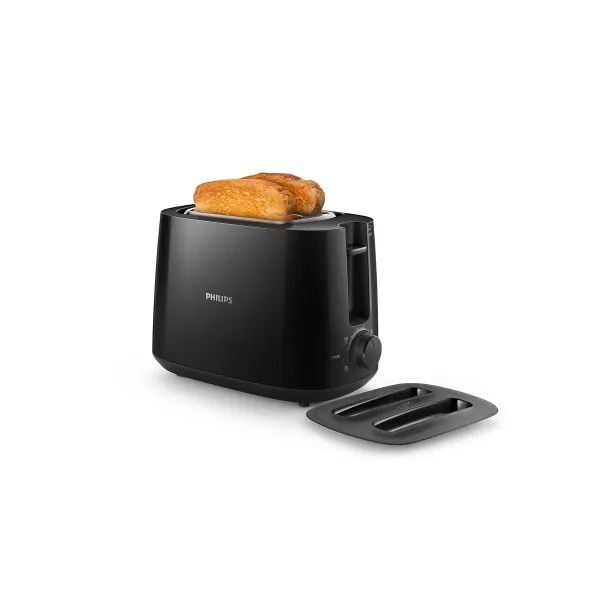 Philips | Daily collection toaster | HD2582/90 | Power 830 W | Number of slots 2 | Housing material Plastic | Black