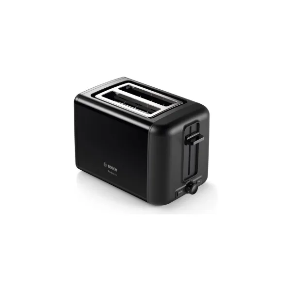 Bosch | DesignLine Toaster | TAT3P423 | Power 970 W | Number of slots 2 | Housing material Stainless steel | Black