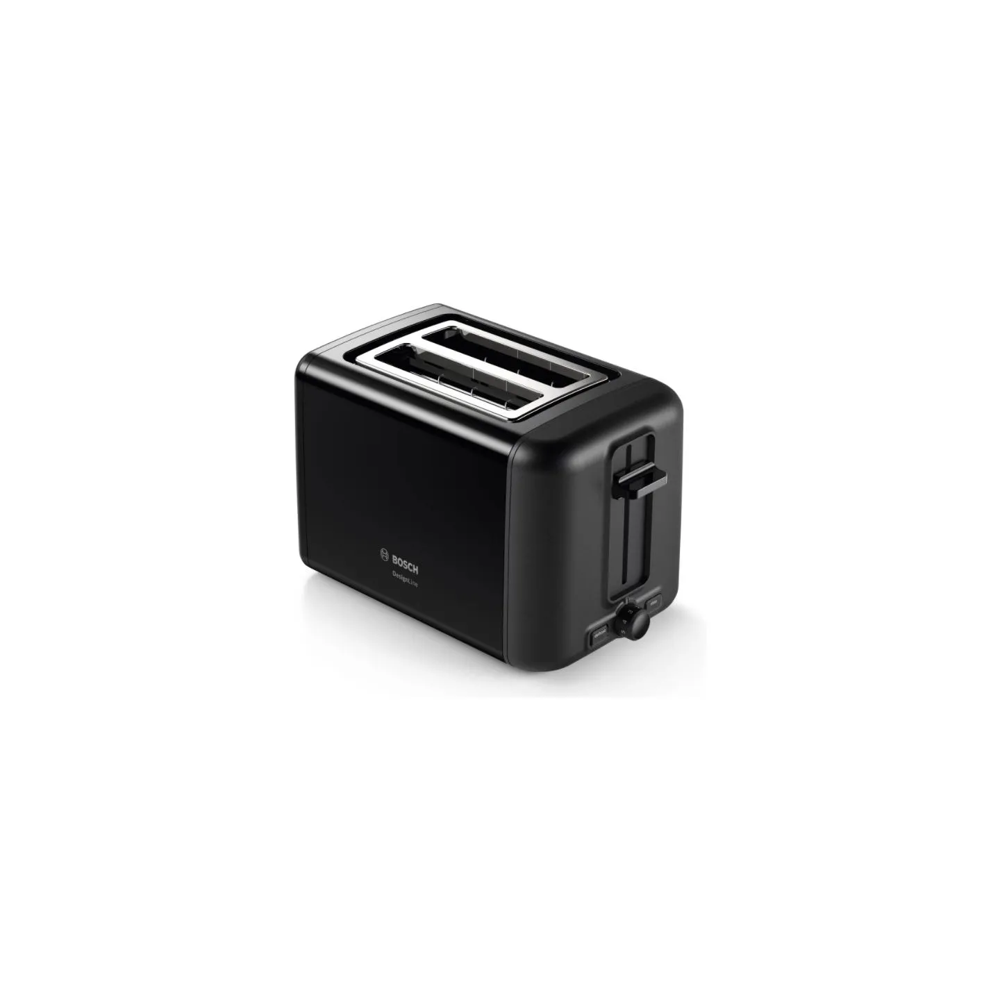 Bosch | DesignLine Toaster | TAT3P423 | Power 970 W | Number of slots 2 | Housing material Stainless steel | Black