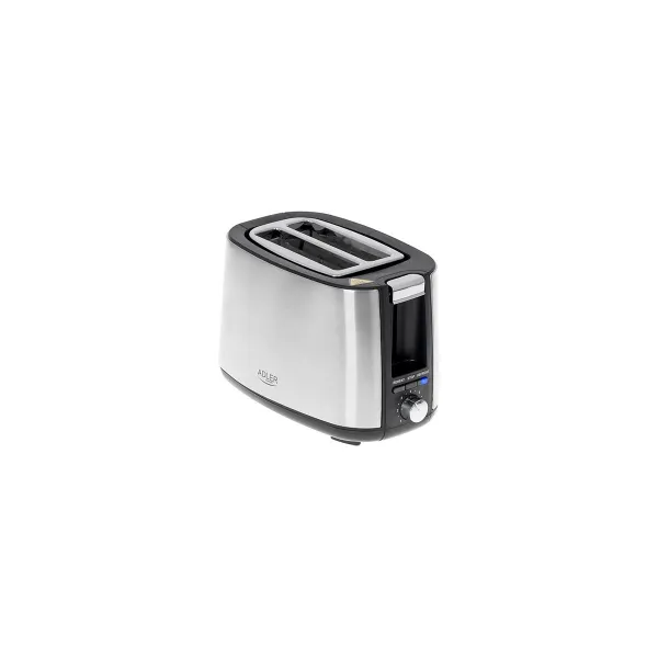 Adler | Toaster | AD 3214 | Power 750 W | Number of slots 2 | Housing material Stainless steel | Silver