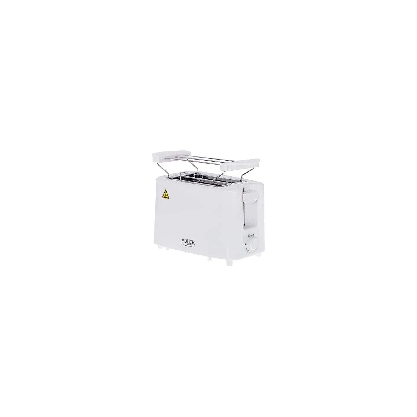 Adler | Toaster | AD 3223 | Power 750 W | Number of slots 2 | Housing material Plastic | White