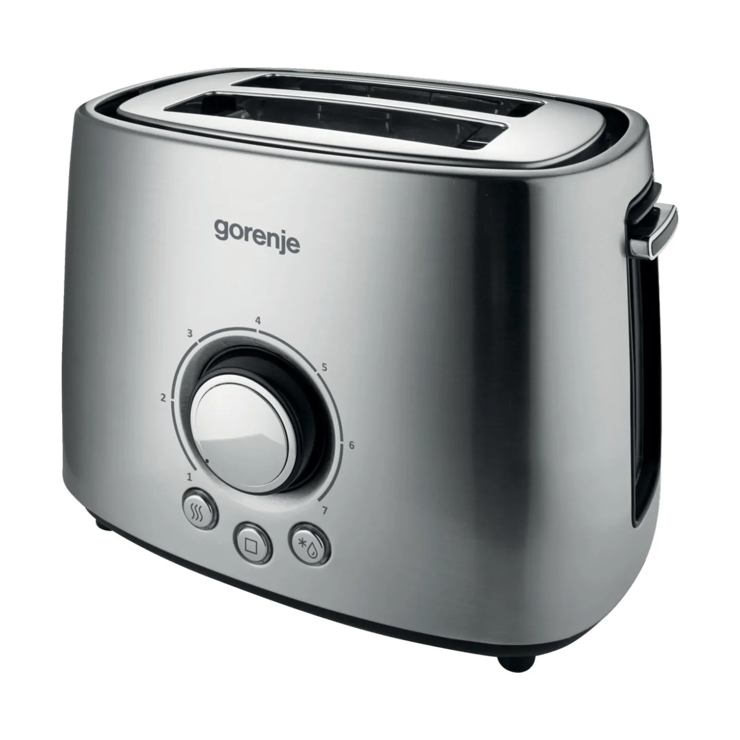 Gorenje | Toaster | T1000E | Power 1000 W | Number of slots 2 | Housing material  Metal | Stainless Steel
