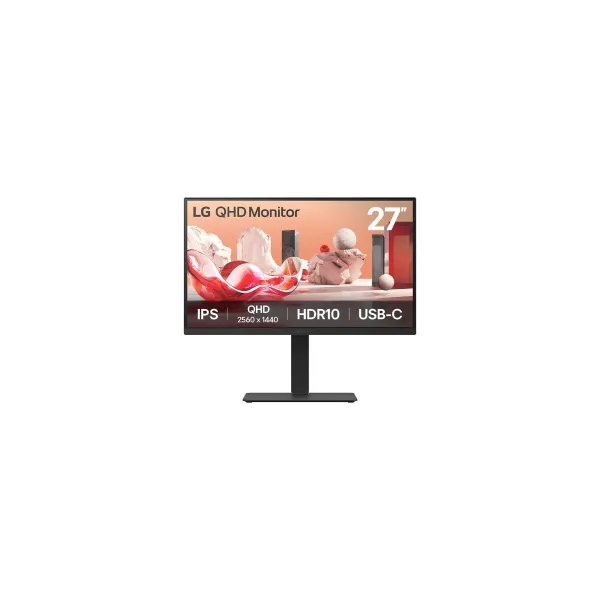 LG | 27BA75QB-B | 27 " | IPS | 16:9 | 100 Hz | 5 ms | 2560 x 1440 pixels | 280 cd/m² | HDMI ports quantity 1 | Black