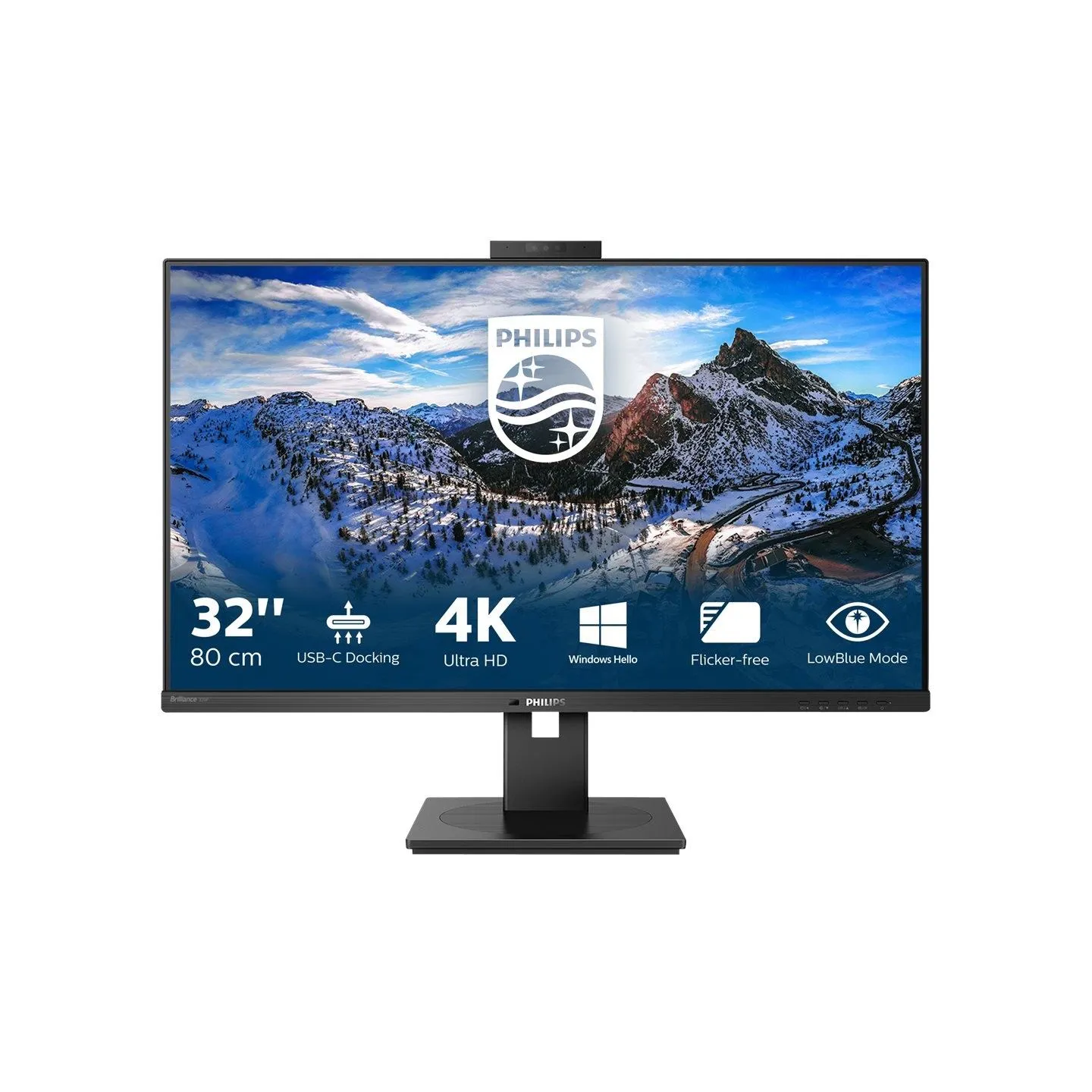 Philips | Monitor | 329P1H | 31.5 " | IPS | 4K UHD | 16:9 | 60 Hz | 4 ms | 3840 x 2160 | 350 cd/m² | HDMI ports quantity 2 | Bla