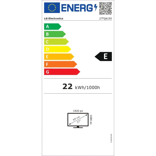LG | Monitor | 27TQ615S-PZ | 27 " | IPS | FHD | 16:9 | 60 Hz | 14 ms | 1920 x 1080 | 250 cd/m² | HDMI ports quantity 2 | Black |