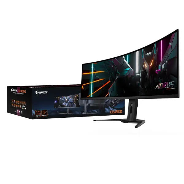 Gigabyte | CO49DQ | 49 " | OLED | DQHD | 32:9 | 144 Hz | 3 ms | 5120 x 1440 pixels | 250 cd/m² | HDMI ports quantity 	 2 x HDMI 