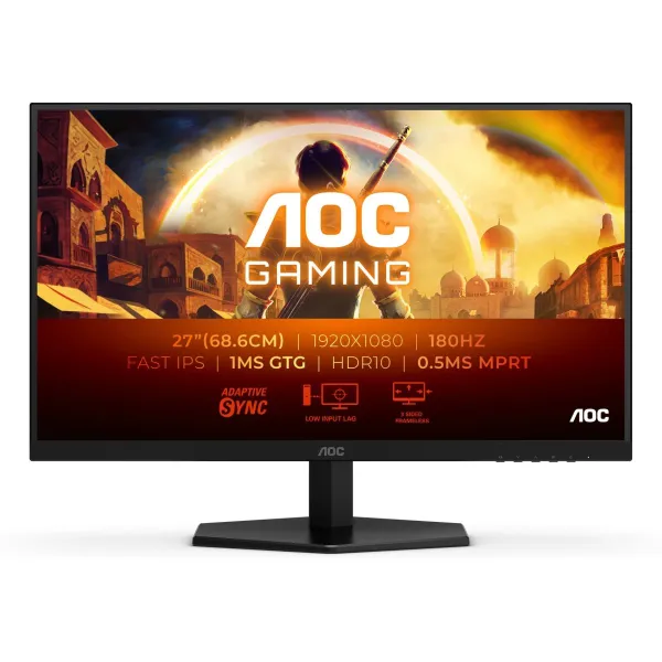 AOC | 27G42E | 27 " | IPS | FHD | 16:9 | 180 Hz | 1 ms | 1920 x 1080 pixels | 300 cd/m² | HDMI ports quantity 1 | Black