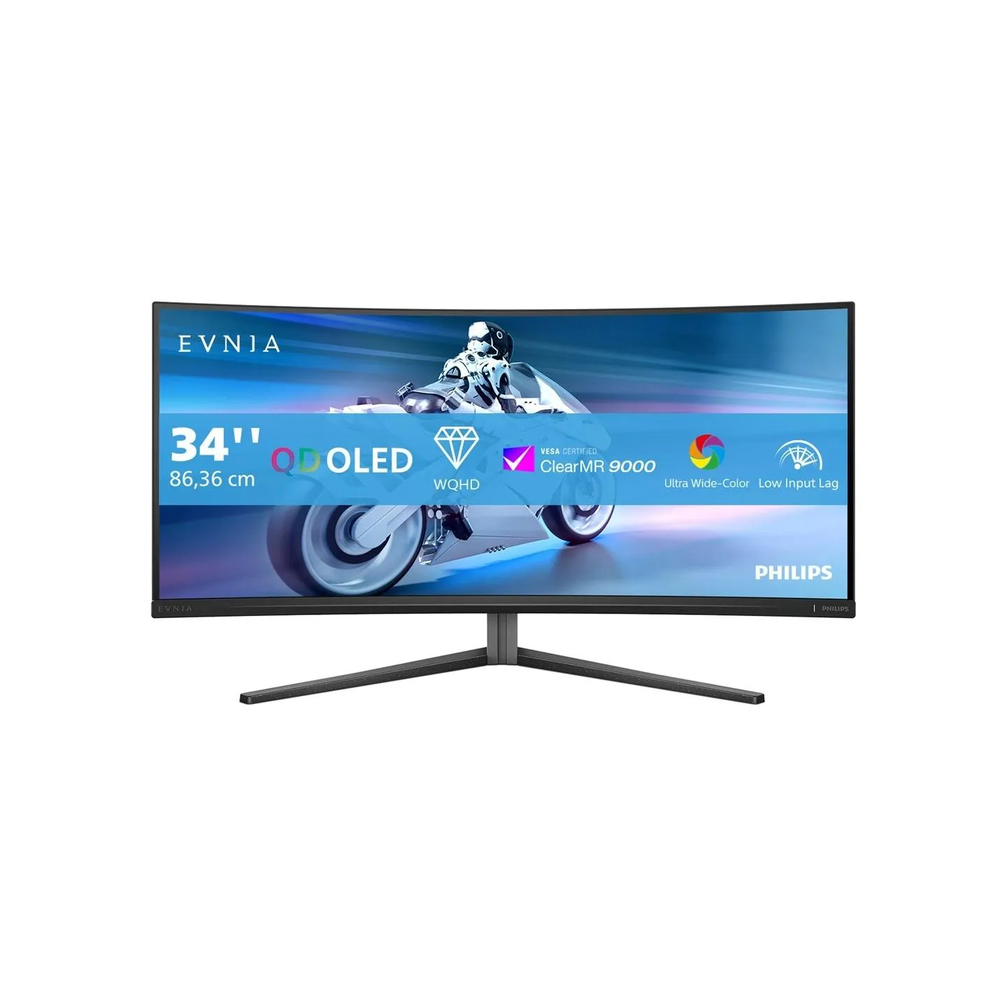 Philips | 34M2C6500/00 Evnia 6000 | 34 " | LED | WQHD | 21:9 | 175 Hz | 0.03 ms | 3440 x 1440 pixels | HDMI ports quantity 2