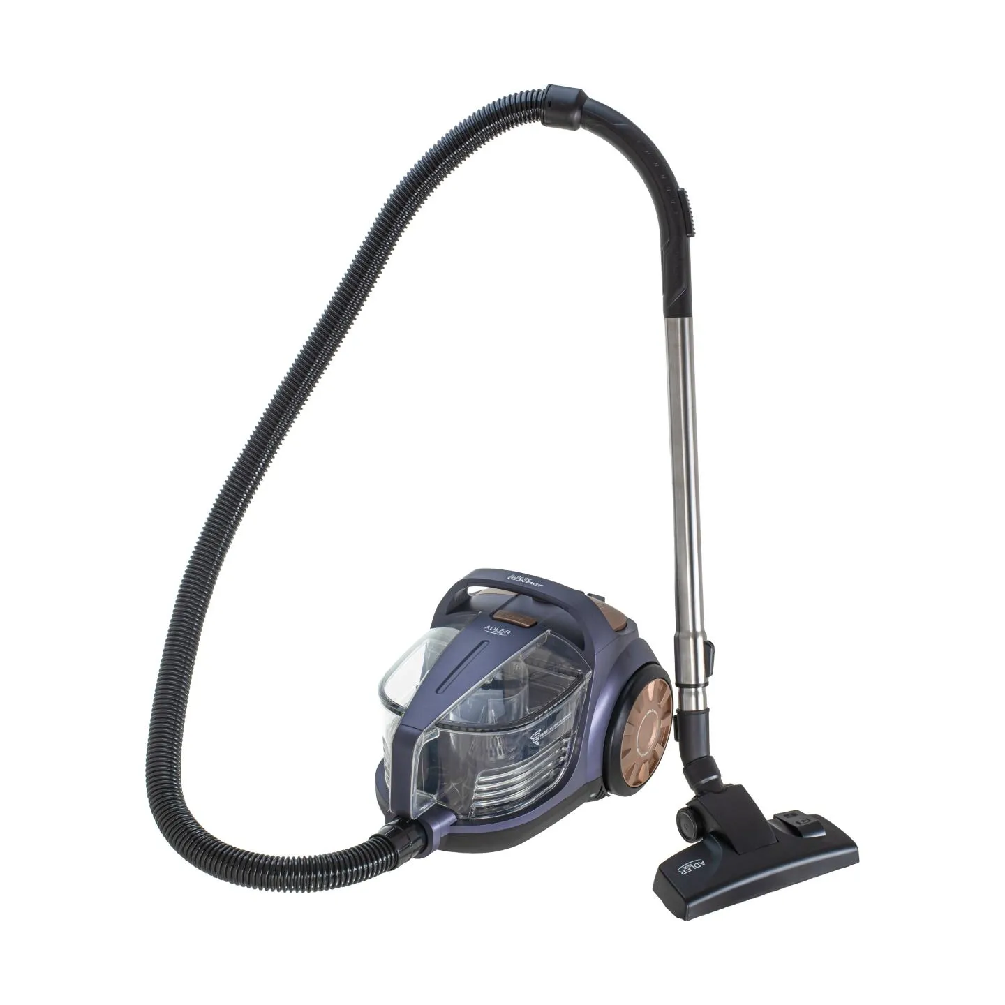 Adler Cyclone Vacuum Cleaner | AD 7076 | Bagless | Power 3000 W | Dust capacity 3.5 L | Violet