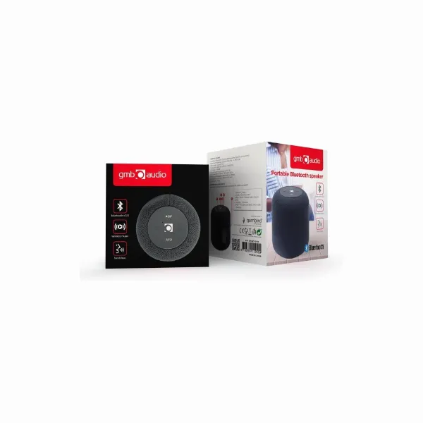 Gembird SPK-BT-15-BK Portable Bluetooth speaker, Wireless, 5 W, 1200 mAh, Black | Gembird