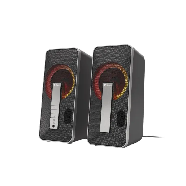 Genesis | Computer Speaker | Helium 100BT RGB | Bluetooth | Silver/Black | Gaming Speakers | Wireless connection