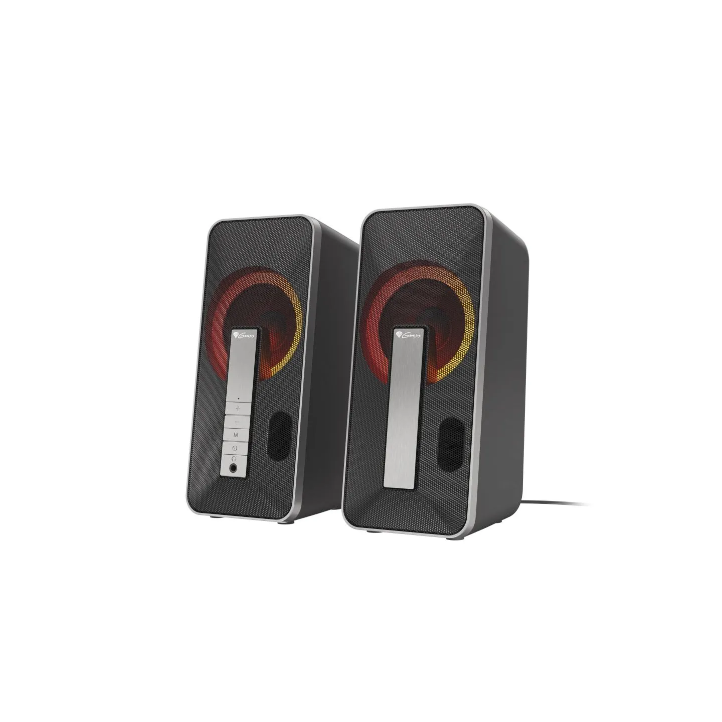 Genesis | Computer Speaker | Helium 100BT RGB | Bluetooth | Silver/Black | Gaming Speakers | Wireless connection