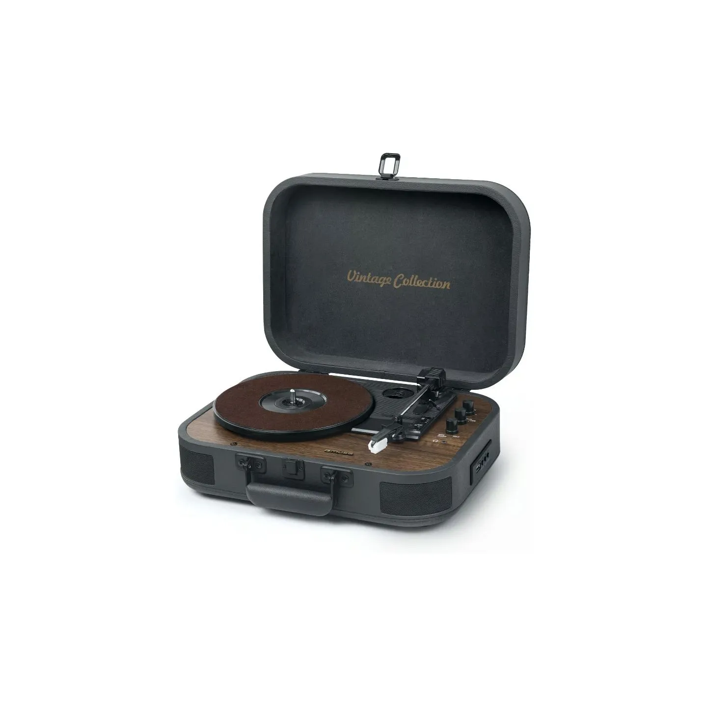 Muse Turntable Stereo System with Bluetooth Out | MT-207 DGB | 2x5 W | Bluetooth | Black/Brown
