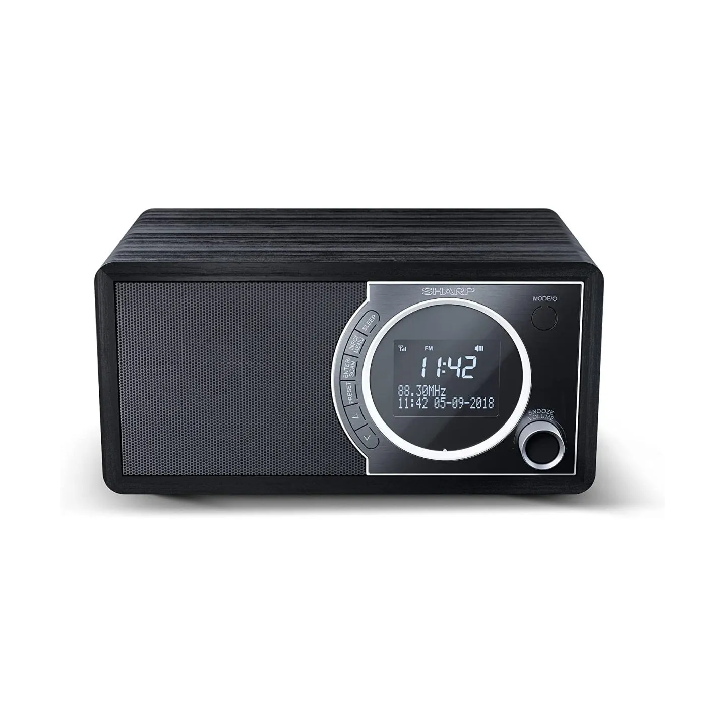 Sharp DR-450(BK) Digital Radio, FM/DAB/DAB+, Bluetooth 4.2, Alarm function, Midnight Black | Sharp | Digital Radio | DR-450(BK) 
