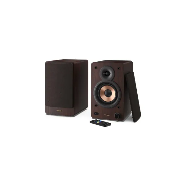 Sharp CP-SS30 Bookshelf Speakers, Brown | Sharp | Speakers | CP-SS30(BR) Bookshelf | 60 W | Bluetooth | Brown | Wireless connect
