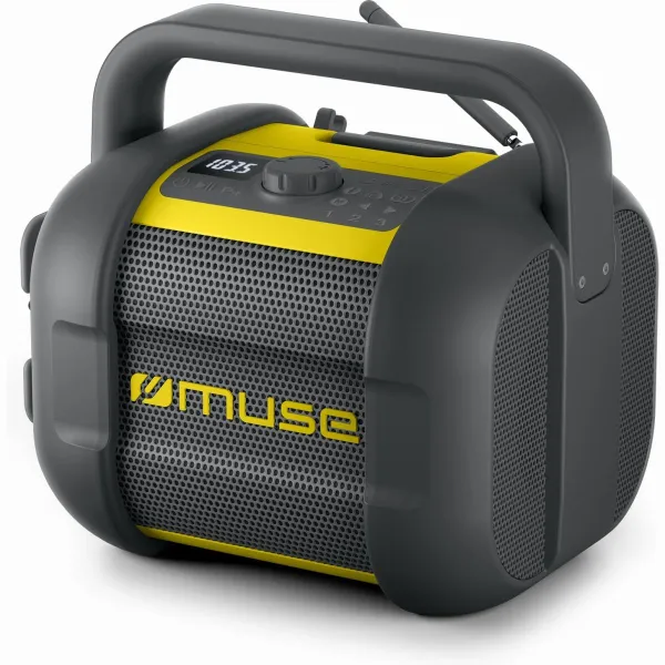 Muse | Jobsite Radio | M-968 BTY | 40 W | Waterproof | Bluetooth | Black/Yellow | NFC features | Portable | Wireless connection